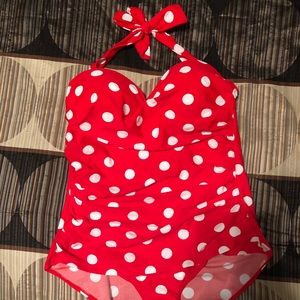 Retro, pin-up style one-piece swimsuit
